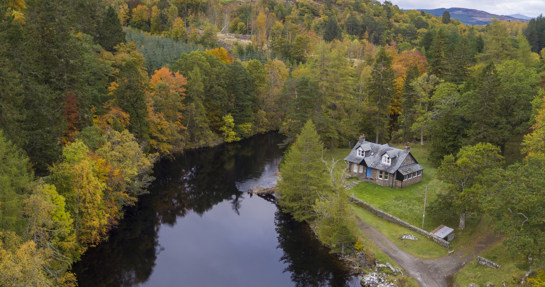 Bridge Cottage in autumn